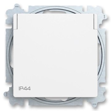 ABB 6619T-A06995 240 - Битова розетка без рамка ZONI 250V IP44 матова бяла