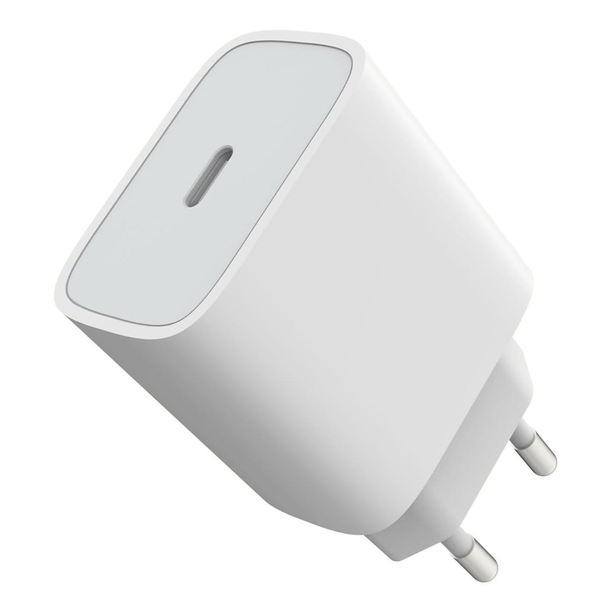 Адаптер за бързо зареждане Power Delivery 20W USB-C бял