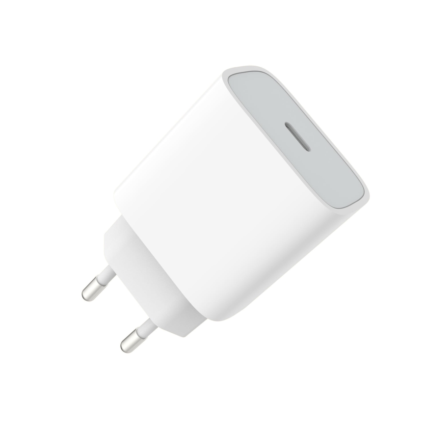 Адаптер за бързо зареждане Power Delivery 20W USB-C бял