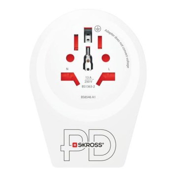 Адаптер за пътуване Europe USB C20PD за чуждестранни посетители в Чехия, USB-C 20W тип E/F