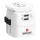 Адаптер за пътуване PRO Light USB 2A - Световен, UK+USA+AUS/CN 2x USB-A 12W