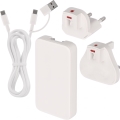 Адаптер за пътуване със сменяеми приставки USB GaN 100-250V