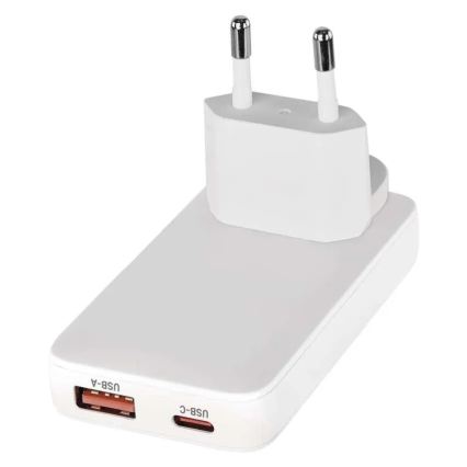Адаптер за пътуване със сменяеми приставки USB GaN 100-250V