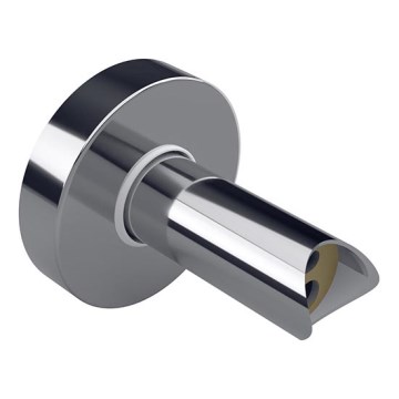 Адаптер за скрито свързване на електрически кърподържачи за вграждане в стената, 6,4x6,4 cm, сребрист