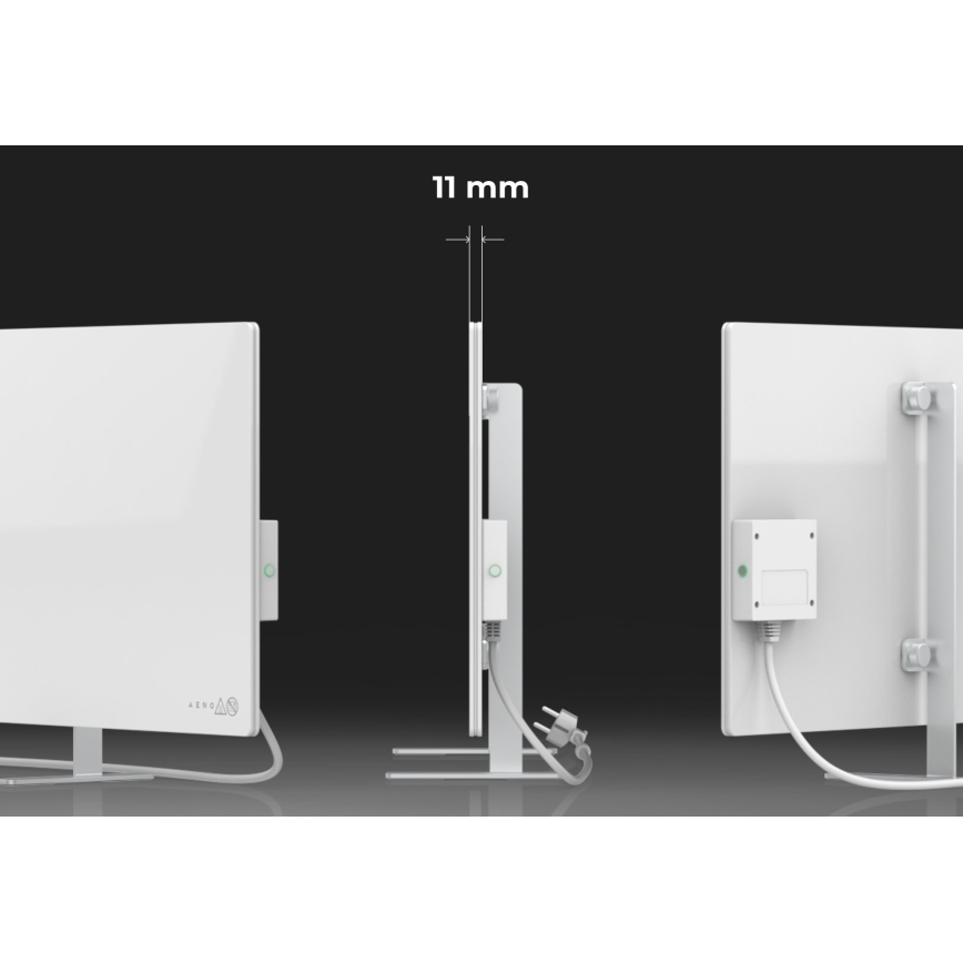 AENO - Електрически смарт инфрачервен панел 700W таймер/термостат IP44 Wi-fi бял