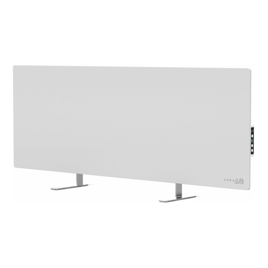 AENO - Електрически смарт инфрачервен панел с LED дисплей 700W таймер/термостат IP44 Wi-fi бял