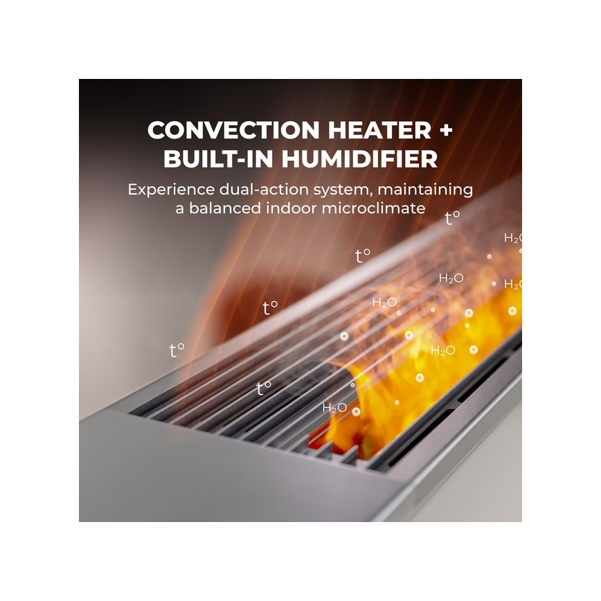 AENO - Интелигентен електрически пряк отоплител/конвектор 1000/2000W бял