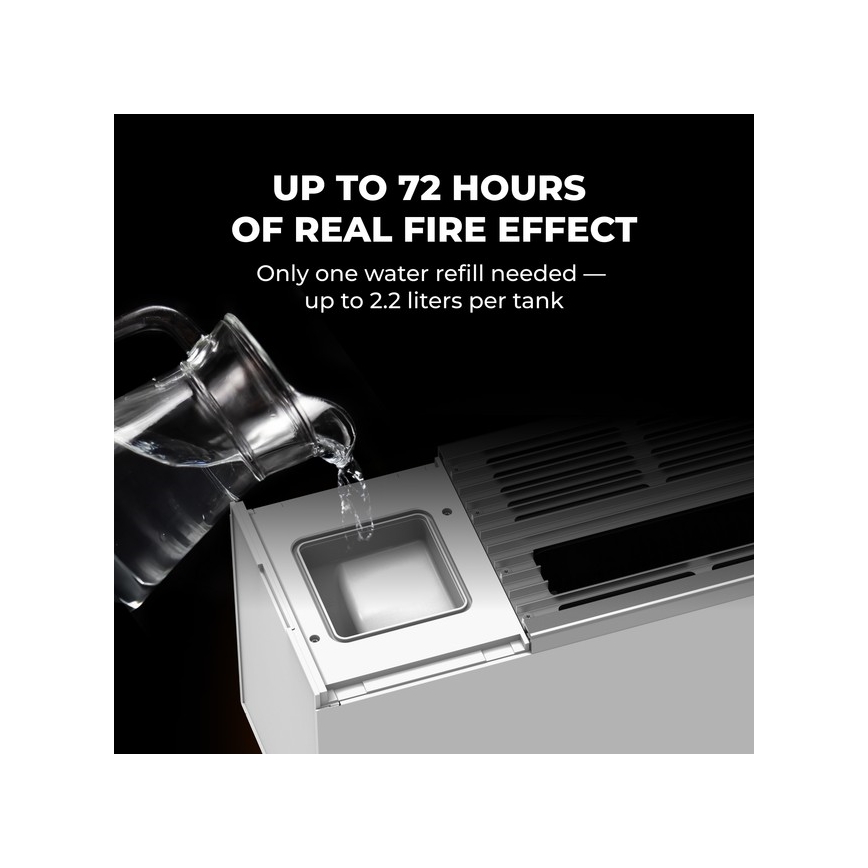 AENO - Интелигентен електрически пряк отоплител/конвектор 1000/2000W бял