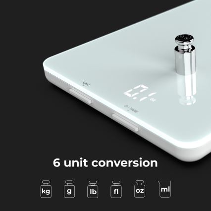 AENO - Смарт кухненска везна 3xAAA Bluetooth