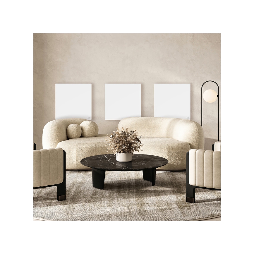 AENO - Умен електрически инфрачервен панел 500W таймер/термостат Wi-Fi бял