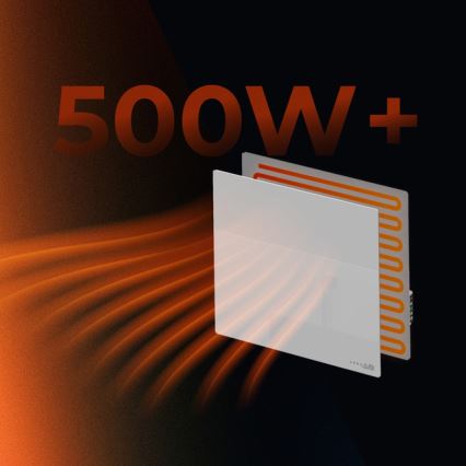 AENO - Умен електрически инфрачервен панел 500W таймер/термостат Wi-Fi бял