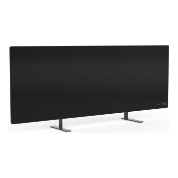 AENO - Умен електрически инфрачервен панел 700W с таймер/термостат IP44 Wi-Fi черен