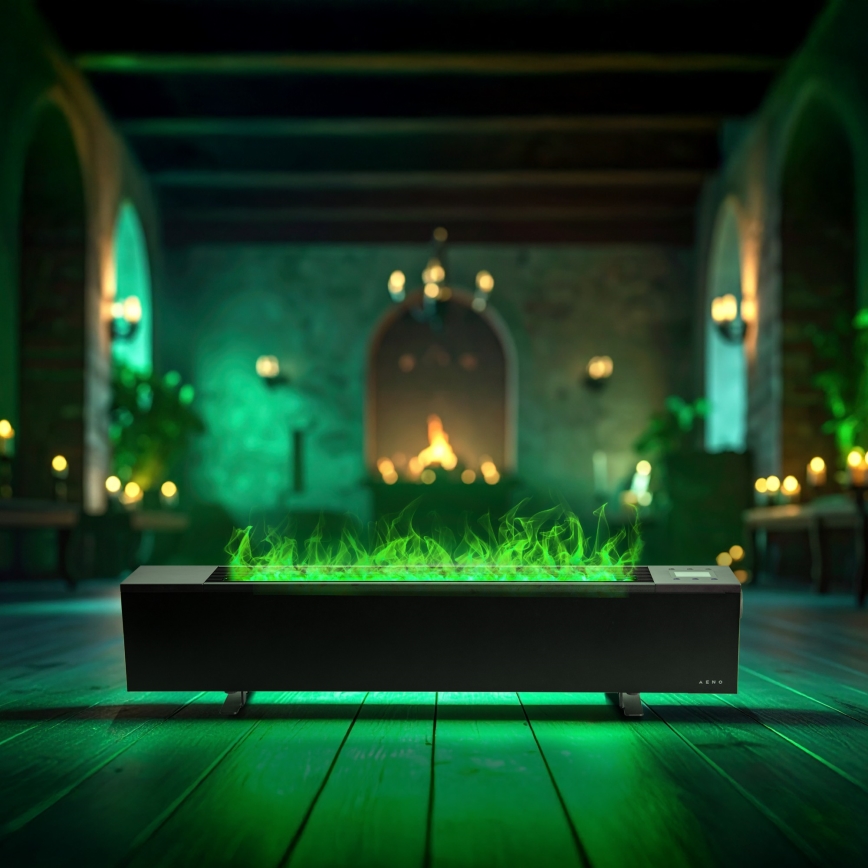 AENO - Умен електрически директен нагревател/конвектор 1000/2000W черен