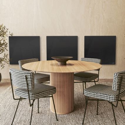 AENO - Умен електрически инфрачервен панел 500W с таймер/термостат и Wi-Fi, черен