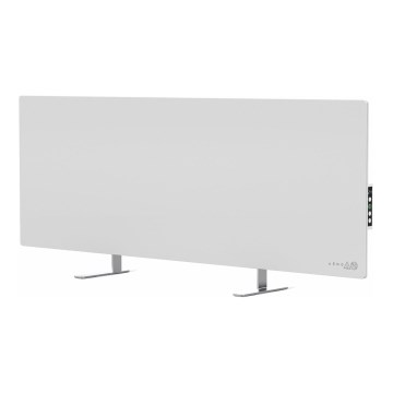 AENO - Умен електрически инфрачервен панел с LED дисплей, 700 W, таймер/термостат, IP44, Wi-Fi, бял