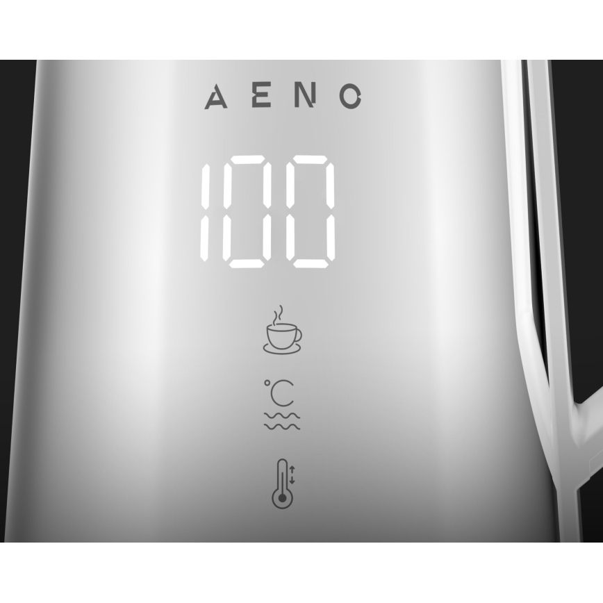 AENO - Умна електрическа кана с LED дисплей 1,7 л 2200W/230V бяла
