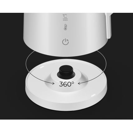 AENO - Умна електрическа кана с LED дисплей 1,7 л 2200W/230V бяла