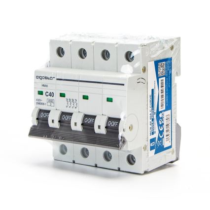 Aigostar - 4-полюсен автоматичен прекъсвач 4P-40A-C 400V