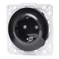 Aigostar - Безрамкова домашна розетка SCHUKO 250V/16A, черна