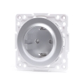 Aigostar - Безрамкова SCHUKO розетка 250V/16A сребриста