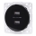 Aigostar - безрамкова USB захранваща розетка 2x USB-A черна