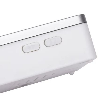 Aigostar - Безжичен звънец 3xAA/12V IP44 бял/сребрист