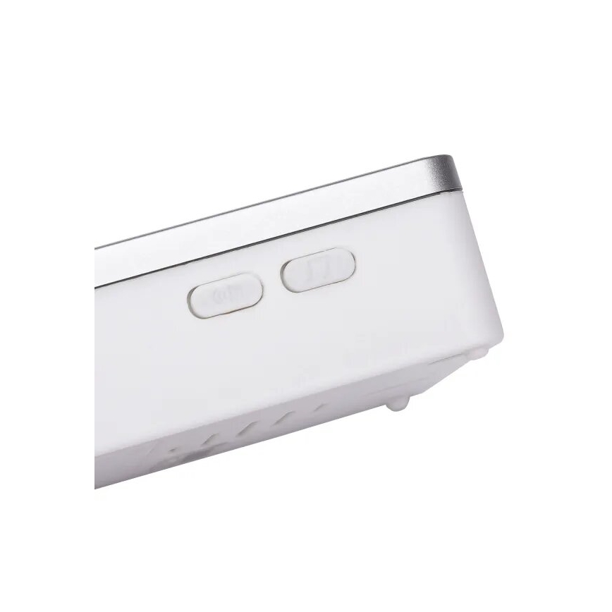 Aigostar - Безжичен звънец 3xAA/12V IP44 бял/сребрист