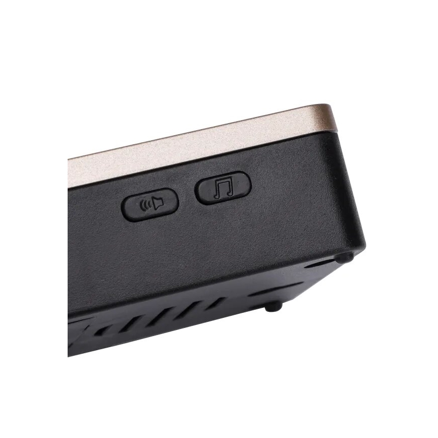 Aigostar - Безжичен звънец 3xAA/12V IP44 черен/меден