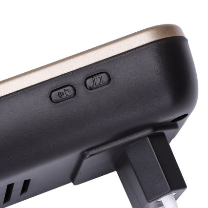 Aigostar - Безжичен звънец за контакт 230V/12V IP44 черен