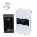 Aigostar - Безжичен звънец за контакт 230V/12V IP44 бял/черен
