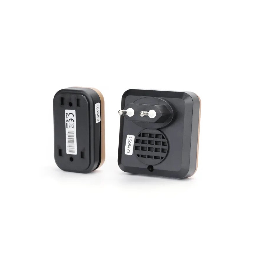 Aigostar - Безжичен звънец за контакт 230V черен