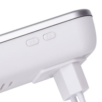 Aigostar - Безжичен звънец за контакт 230V/12V IP44 бял