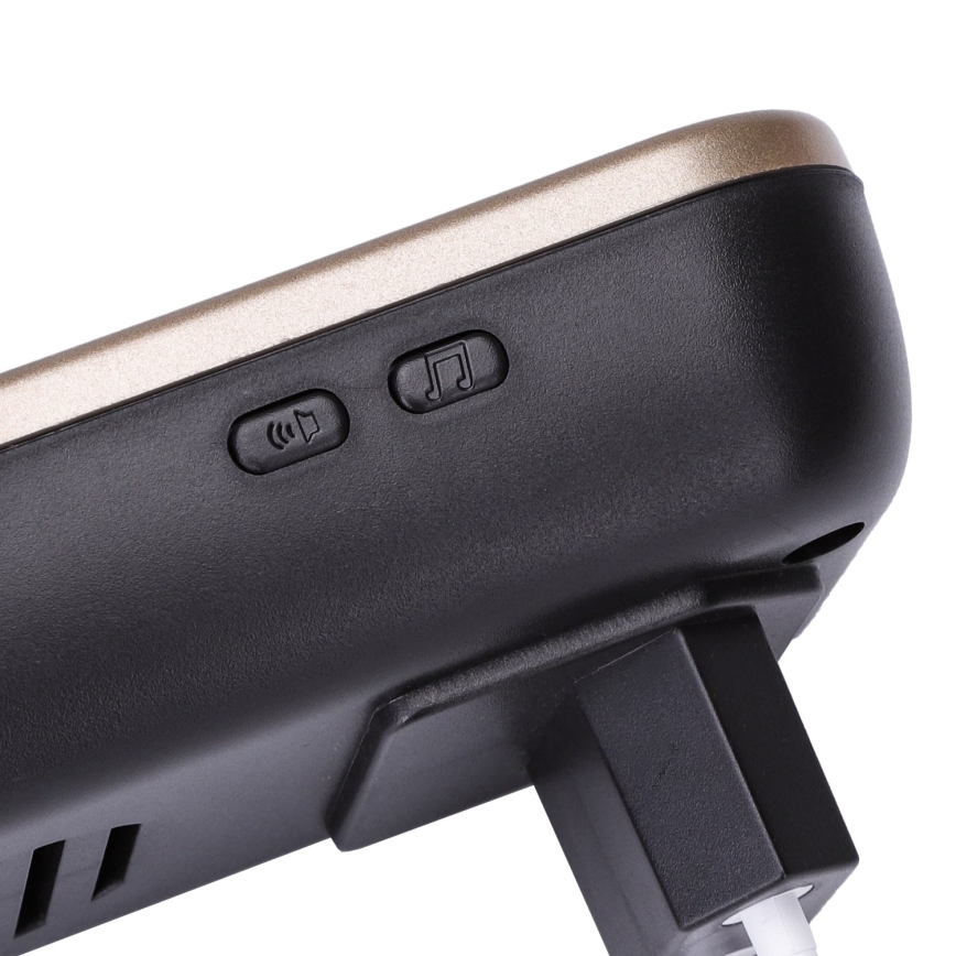 Aigostar - Безжичен звънец за контакт 230V/12V IP44 черен