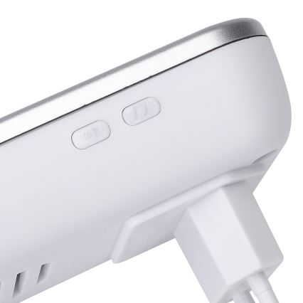 Aigostar - Безжичен звънец за контакт 230V/12V IP44 сребрист