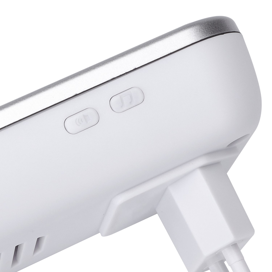 Aigostar - Безжичен звънец за контакт 230V/12V IP44 сребрист