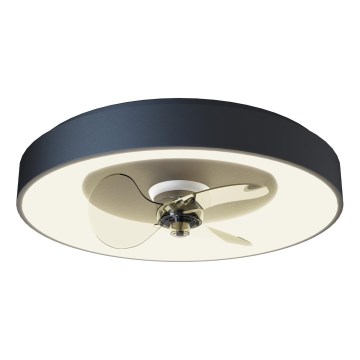 Aigostar - Димируем таванен вентилатор с LED 40W/230V 2700-6500K 48 см + дистанционно управление черен