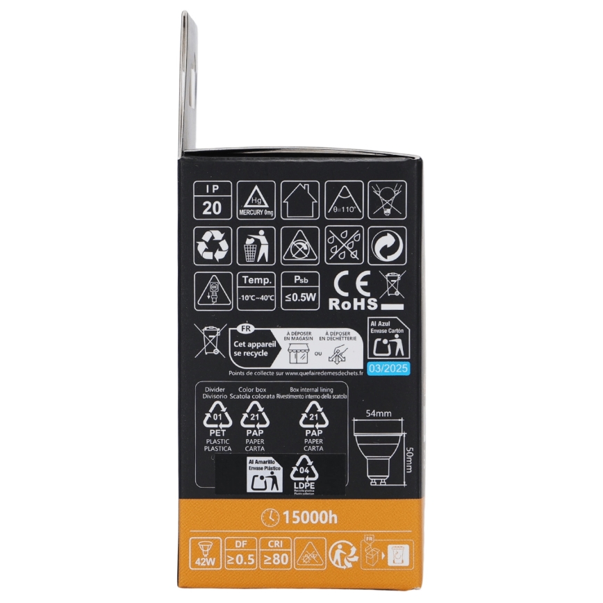 Aigostar - LED RGBW димируема крушка GU10/6W/230V 3000K + дистанционно управление