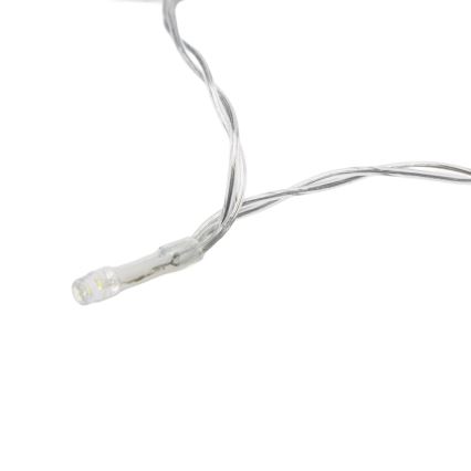 Aigostar - LED регулируема външна коледна гирлянда със сензор за движение 100xLED/3xAA 12m студено бяла + дистанционно управление