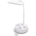 Aigostar - Димируема настолна LED лампа с контакти и USB LED/4,6W/230V 3000/4000/6500K бяла