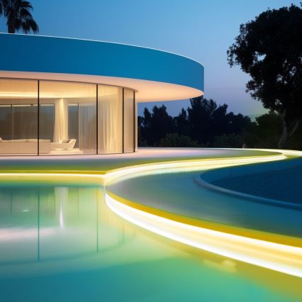 Aigostar - Димируема соларна LED лента LED/20W/3,2V 20 m 2700K IP65 20000 mAh + дистанционно управление