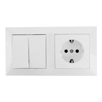 Aigostar - Домашен превключвател с контакт 1x16A/250V