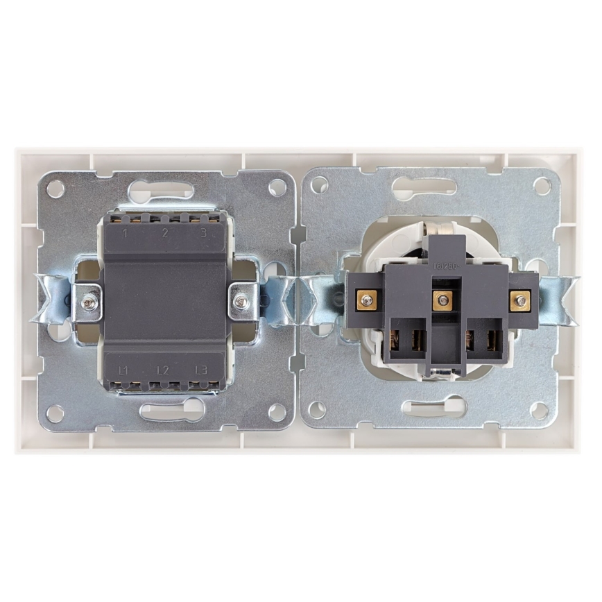 Aigostar - Домашен превключвател с контакт 1x16A/250V