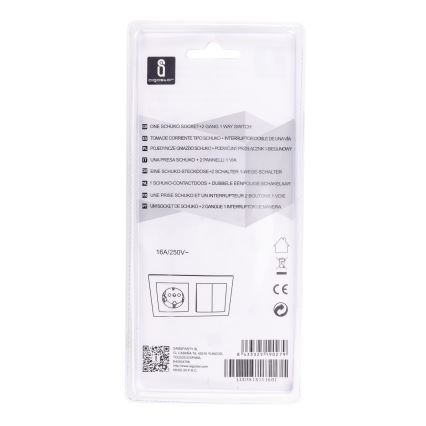 Aigostar - Домашен превключвател с контакт 1x16A/250V