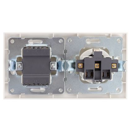 Aigostar - Домашен превключвател с контакт 1x16A/250V