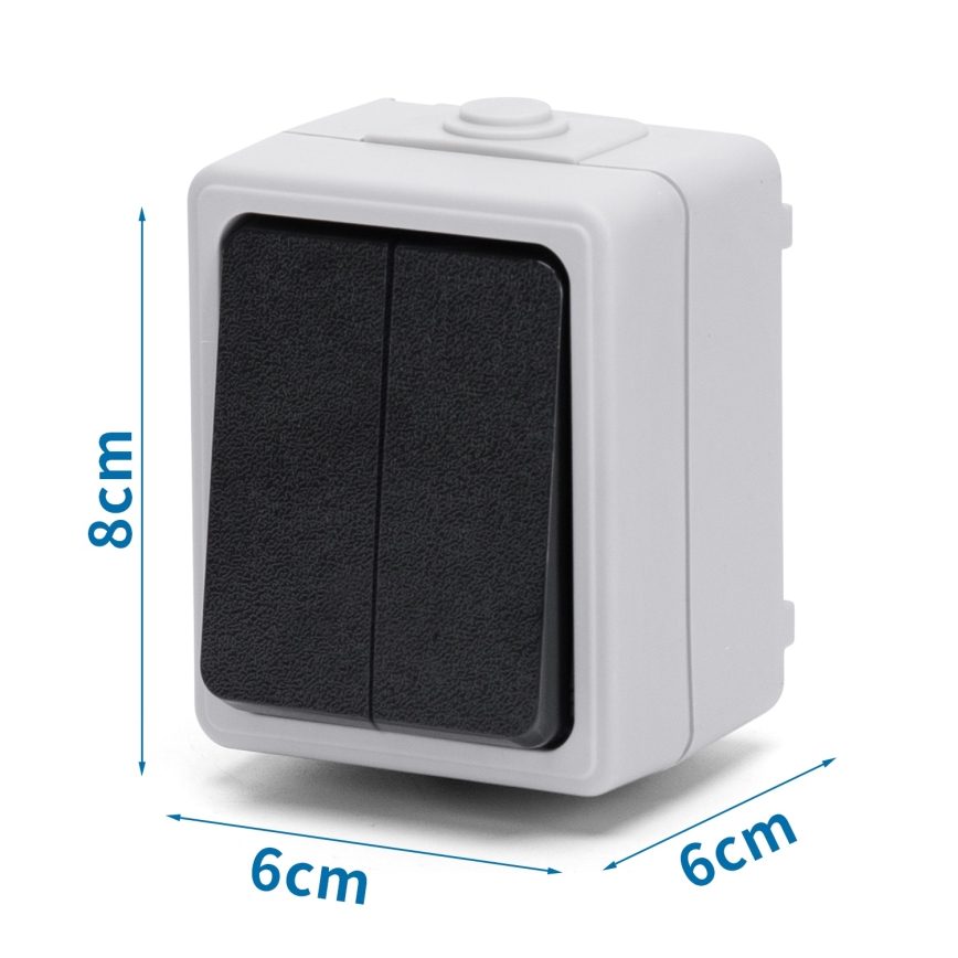 Aigostar - Домашен серийен ключ 250V/10A IP54