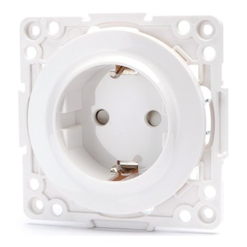 Aigostar - Домашна безрамкова SCHUKO розетка 250V/16A бяла