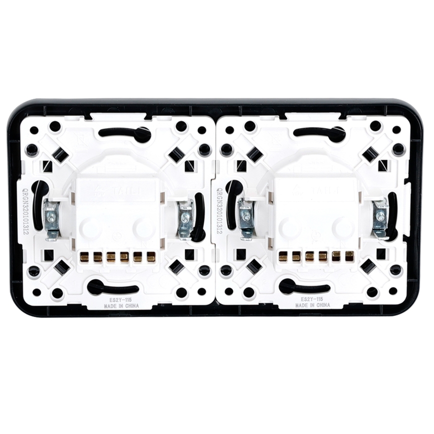 Aigostar - Домашна двойна контактна розетка SCHUKO 250 V / 16 A