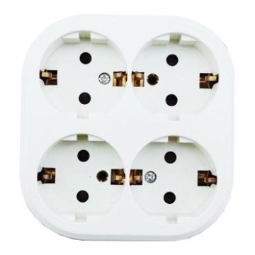 Aigostar - Домашна розетка 4 гнезда SCHUKO 250 V/16 A