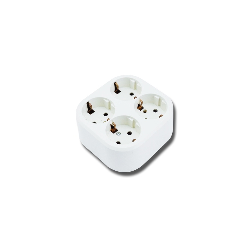 Aigostar - Домашна розетка 4 гнезда SCHUKO 250 V/16 A