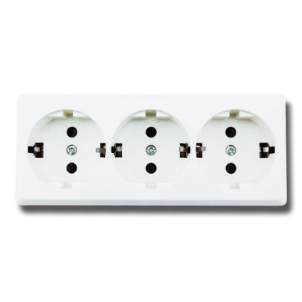 Aigostar - Домашна SCHUKO розетка 3Z 250/16A
